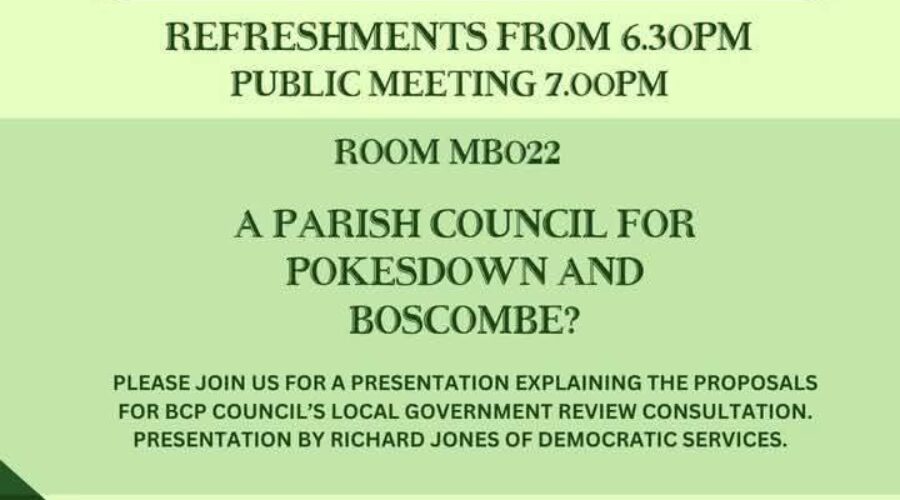 Boscombe Forum Meeting: Have Your Say on Local Government! Thursday, May 1st 2025.