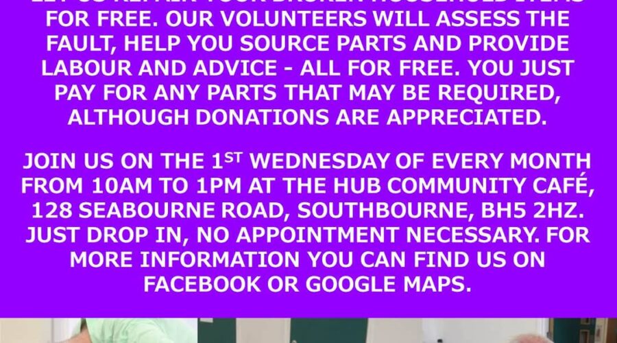 Southbourne Repair Café: Don’t Bin It, Fix It!