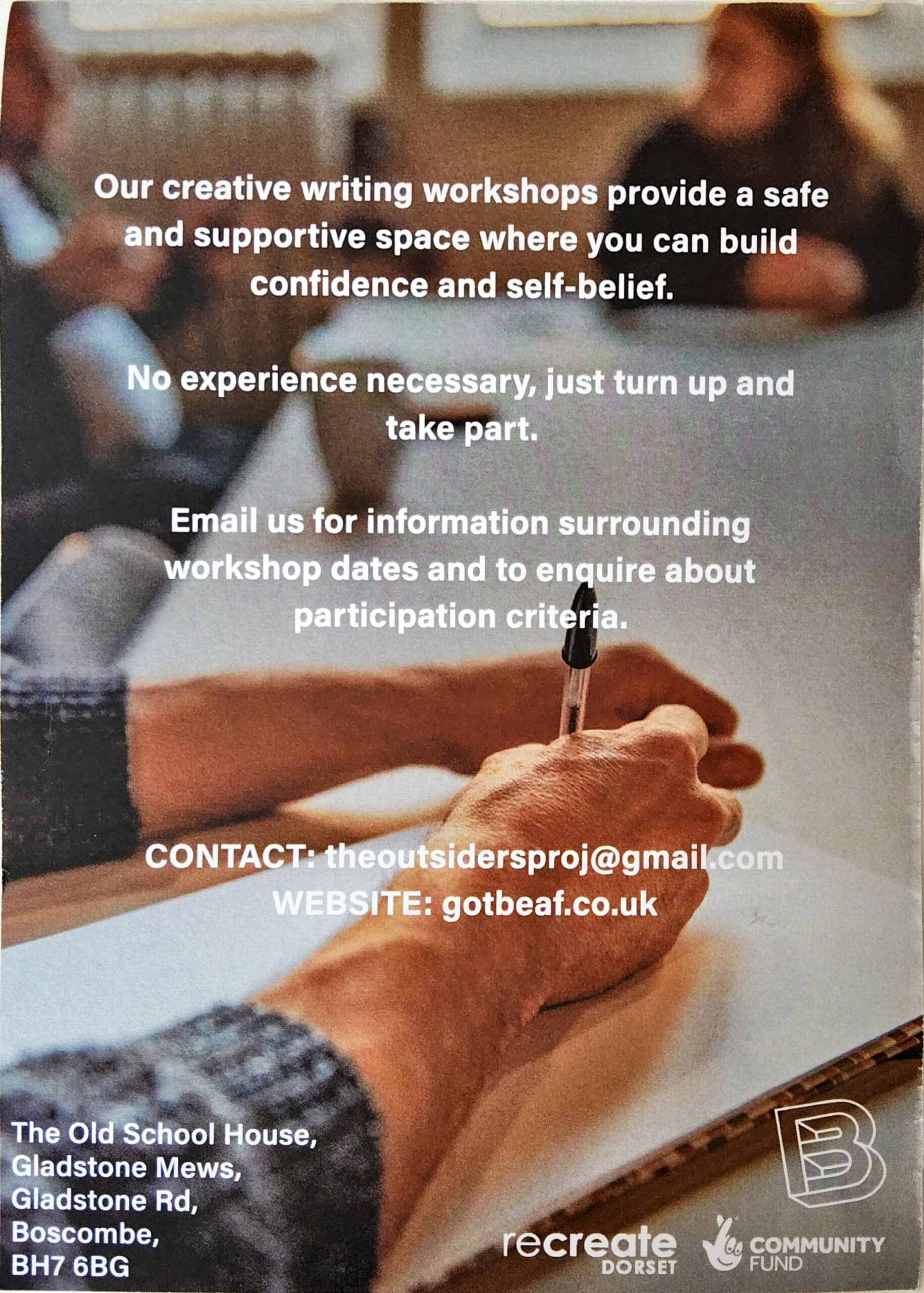 Free Writing Workshops in Boscombe