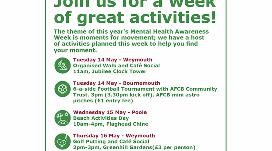 Find Your Moment During Mental Health Awareness Week with Dorset Mental Health Forum!