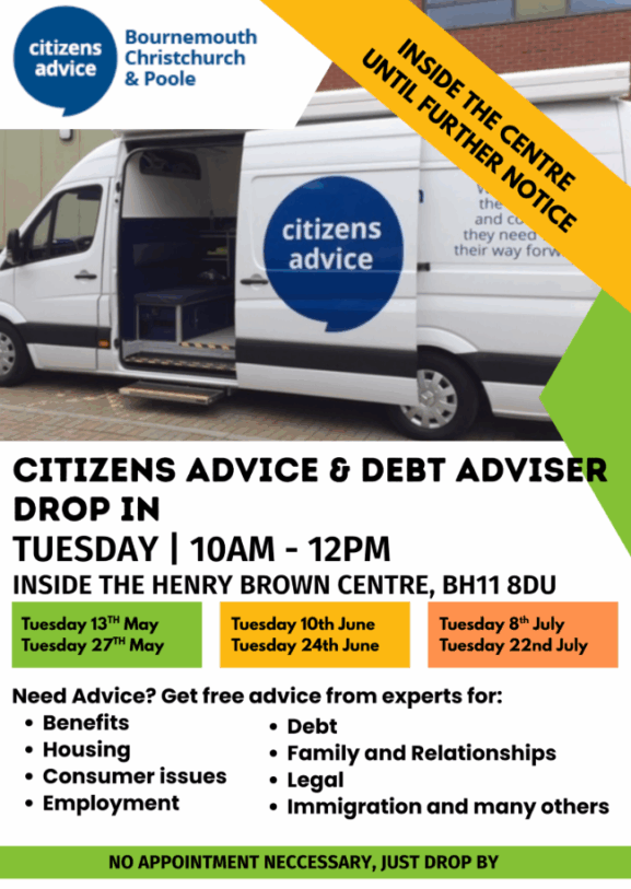 Citizens Advice Offers Drop-In Service at Henry Brown Centre