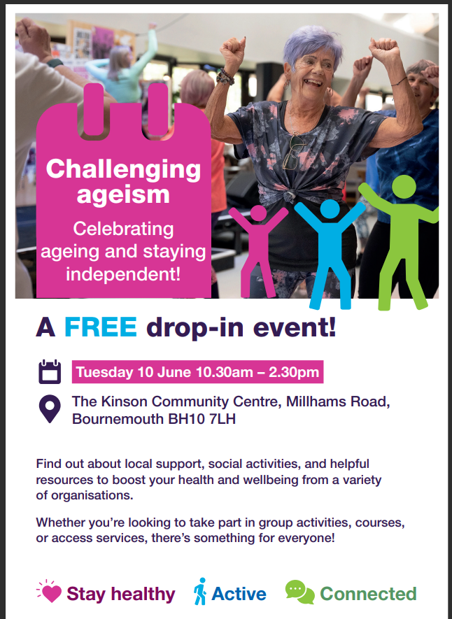 Challenging Ageism: Free Event Celebrates Active Ageing. June 10th.
