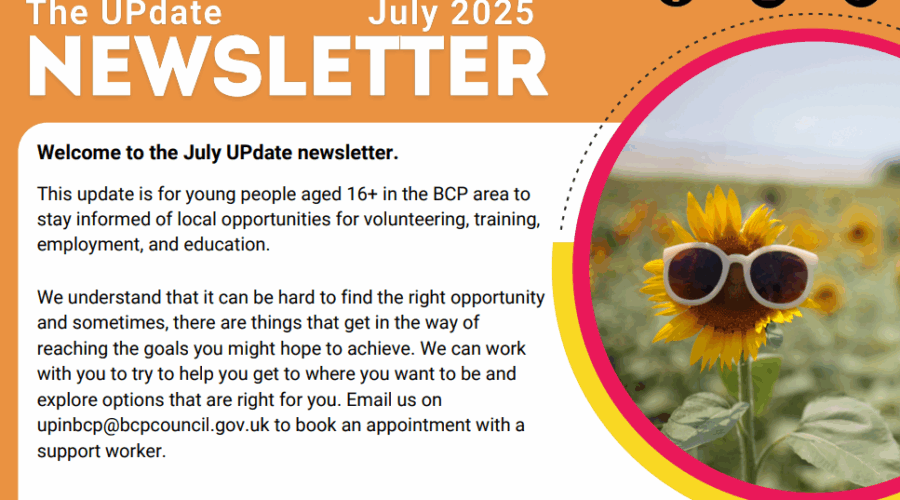 UPdate newsletter. Unlock Your Summer Potential: Opportunities for Young People in BCP!